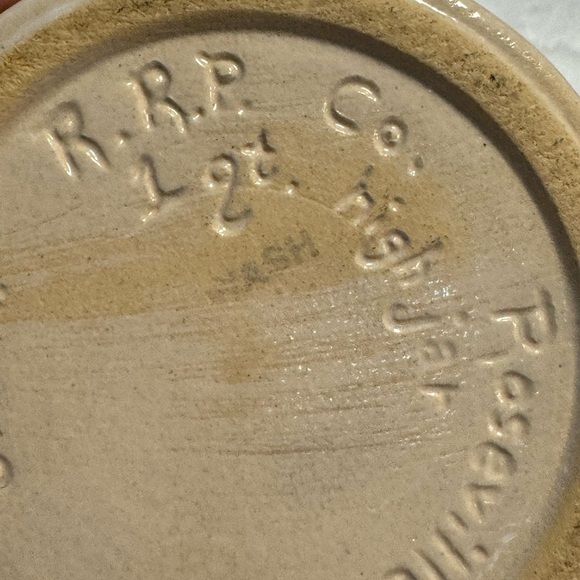 Vintage Robinson Ransbottom Pottery Crock Roseville Ohio USA Stoneware Ceramic - Picture 8 of 12